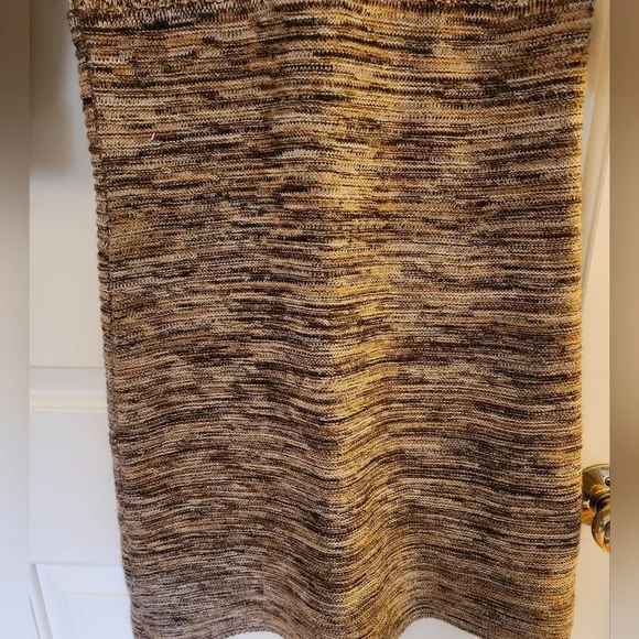 Maggy London merino wool blend sweater dress brown size large classic cozy - Picture 5 of 8